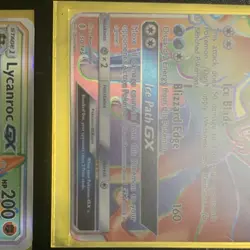 Pokemon TCG Card Lot Alolan Ninetales GX Lucario GX Tyranitar GX Lycanroc GX Ho… - Image 2