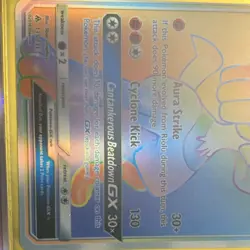 Pokemon TCG Card Lot Alolan Ninetales GX Lucario GX Tyranitar GX Lycanroc GX Ho… - Image 4
