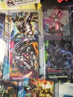 GUNDAM TCG 8 LR CARD LOT LEGEND RARE GD03 Steel Requiem English O Freedom Exia + - Image 3