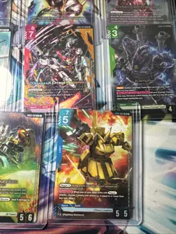 GUNDAM TCG 8 LR CARD LOT LEGEND RARE GD03 Steel Requiem English O Freedom Exia + - Image 4