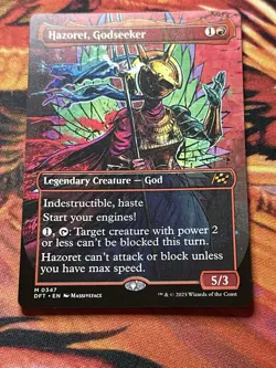 1x Hazoret, Godseeker - Extended Art NM Eng MTG - Aetherdrift - Image 3