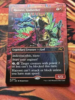 1x Hazoret, Godseeker - Extended Art NM Eng MTG - Aetherdrift - Image 4