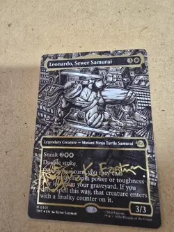 Leonardo, Sewer Samurai Borderless Gold-stamped Signature - Image 1