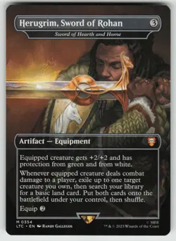 MTG Herugrim, Sword of Rohan - Sword of Hearth and Home Commander LOTR #354 NM - Image 1