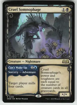 MTG Cruel Somnophage (Showcase) Normal Wilds of Eldraine # 286 NM - Image 1