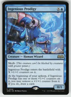 MTG Ingenious Prodigy Normal Wilds of Eldraine # 56 NM - Image 1