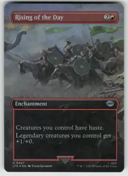 MTG Rising of the Day (Borderless) Foil The Lord of the Rings #427 NM - Image 1