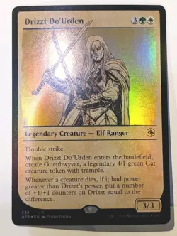 Drizzt Do'Urden (Showcase) Adventures in the Forgotten Realms Foil - MTG RARE - Image 1