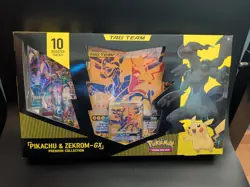 Pokemon TCG: Pikachu & Zekrom GX Premium Collection Tag Team Box Evolving Skies - Image 1