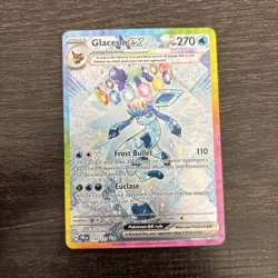 Pokemon TCG Glaceon EX Prismatic Evolutions Card 150/131 NM Condition - Image 1
