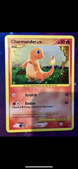 Pokemon Charmander TCG Stormfront Holo Card 101/100 Secret Rare - Image 1