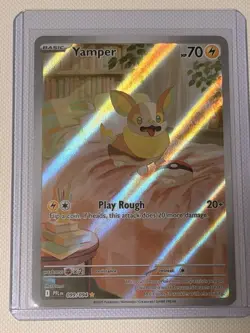 Pokemon TCG Yamper Phantasmal Flames IR Illustration Rare 099/094 NM Card - Image 1