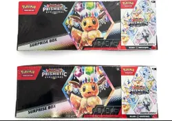 Pokemon Prismatic Evolutions Surprise Box + Booster Bundle Sams Club Sealed (2) - Image 1