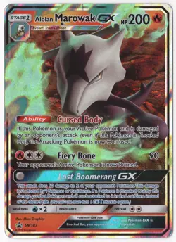alolan marowak gx sm187 pokemon promo - Image 1