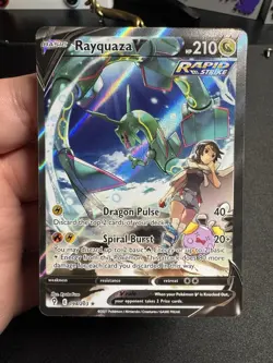 RAYQUAZA V FULL ALT ART 2021 POKEMON EVOLVING SKIES #194/203 - Image 1