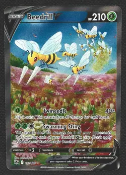 Pokemon Beedrill V 161/189 Full Art Ultra Rare Astral Radiance Near Mint NM - Image 1