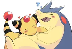 Pokemon anime pok mon ampharos typhlosion Pad Gaming Mat Desk - Image 1