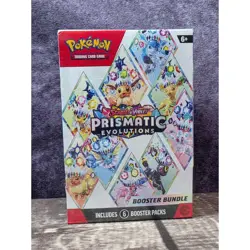 Pokemon TCG Scarlet & Violet Prismatic Evolutions Booster Bundle 6 Packs Sealed - Image 2