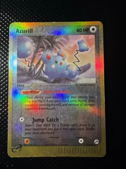 Azurill 31/100 Reverse Holo Pokemon EX Sandstorm 2003 Vintage - Image 1