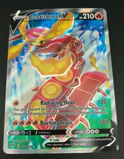 Centiskorch V FULL ART ULTRA RARE 179/189 SWSH Darkness Ablaze NM Pokemon 2020 - Image 1