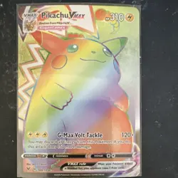 Pokemon Pikachu VMAX Swsh04: Vivid Voltage 188/185 Secret Rare Holo Full Art - Image 1