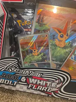 Pokemon Black Bolt & White Flare Victini Illustration Collection Box SV [SEALED] - Image 2