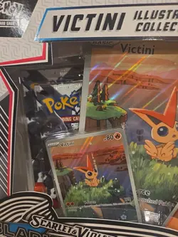 Pokemon Black Bolt & White Flare Victini Illustration Collection Box SV [SEALED] - Image 3