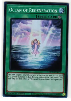 OCEAN OF REGENERATION MZTM-EN036 SUPER RARE YU-GI-OH TCG - Image 1
