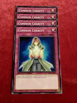Yu-Gi-Oh! (x4) Arena Of Lost Souls COMMON CHARITY SBLS-EN016 1st Ed. Unplayed - Image 1