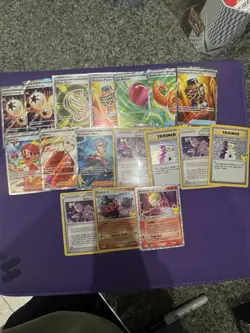 LOT OF 16 POKEMON CARDS CELEBRATIONS, FULL ART TRAINERS SCARLET AND VIOLET ERA - Image 1