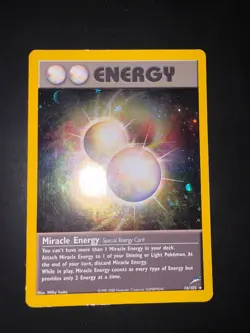 Pokemon Miracle Energy Neo Destiny Holo Rare Card 16/105 English EXCELLENT - Image 1