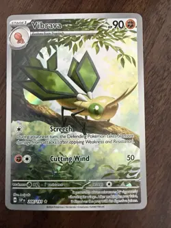 Pokemon TCG Vibrava Illustration Rare Holo Card SV08 Surging Sparks 206/191 NM - Image 2