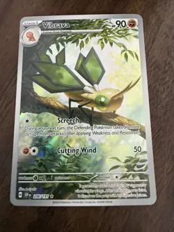 Pokemon TCG Vibrava Illustration Rare Holo Card SV08 Surging Sparks 206/191 NM - Image 3
