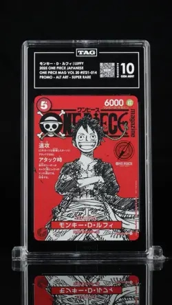 One Piece Card Magazine Vol.20 Monkey D. Luffy Promo TAG 10 ST21-014 - Image 1