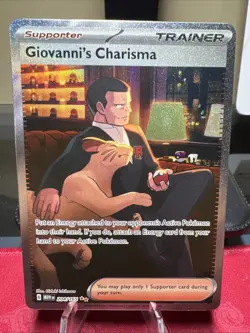 Giovanni’s Charisma 151 Special Illustration Rare Trainer Card 204/165 - Image 1
