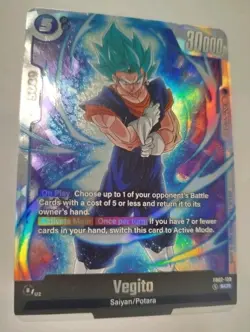 Vegito SCR FB02-139 - Secret Rare Dragon Ball Fusion World Card English - Image 1