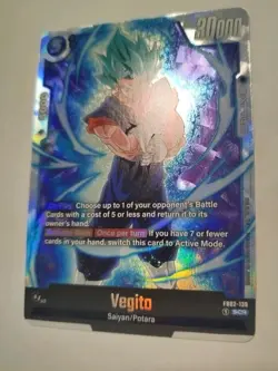 Vegito SCR FB02-139 - Secret Rare Dragon Ball Fusion World Card English - Image 3