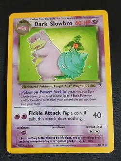 Pokemon TCG Dark Slowbro Holo Rare Card 8/110 Legendary Collection 2002 - Image 1