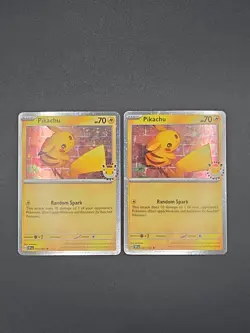 Pokemon TCG Pikachu Holo Card 2026 Pokemon Day Stamp - Image 1