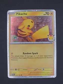 Pokemon TCG Pikachu Holo Card 2026 Pokemon Day Stamp - Image 2