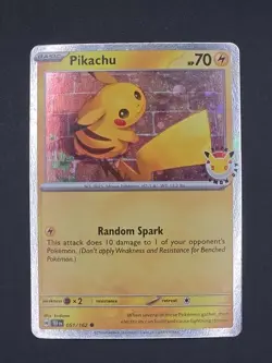 Pokemon TCG Pikachu Holo Card 2026 Pokemon Day Stamp - Image 4