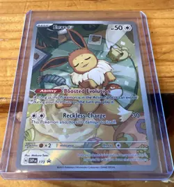 Pokemon TCG Eevee Prismatic Evolutions Black Star Promo Card ETB #173 NM - Image 1