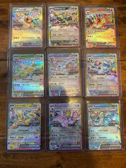 Prismatic Evolutions Surprise Box COMPLETE SET Stamped EX Promo Cards 9/9 - Image 1