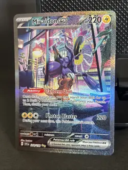 Pokemon TCG Miraidon EX Scarlet & Violet Holo Ultra Rare Card 244/198 Miraidon - Image 2