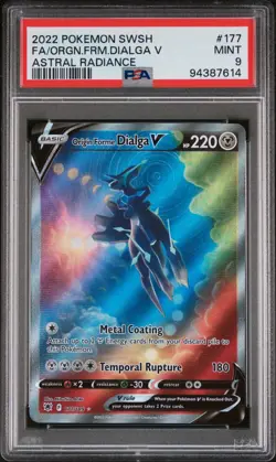 Origin Forme Dialga V PSA 9 Alternate Art 177/189 Astral Radiance Pokemon Card - Image 1