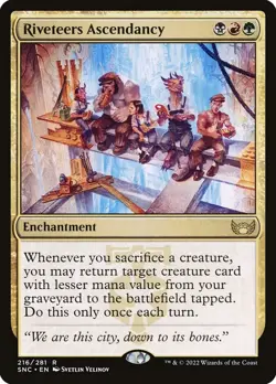 MTG RIVETEERS ASCENDANCY 216 - STREETS OF NEW CAPENNA SNC - JUND ENCHANTMENT - Image 1