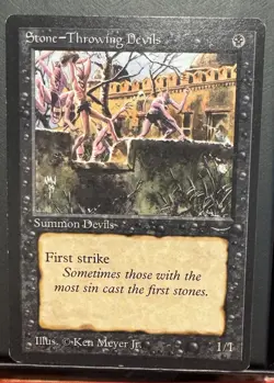 Stone- Throwing - Devils - Arabian Nights - MTG Magic LP 1 - Image 1