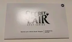 Brain Dead Staples Rainbow Foil Sealed Secret Lair MtG Magic the Gathering - Image 1