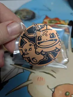 Pokemon TCG Pikachu Bulbasaur My First Battle Jumbo Coin - Image 1