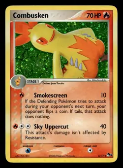 Combusken 6/17 Uncommon POP Series 4 Cosmos Holo Pokemon LP - Image 1